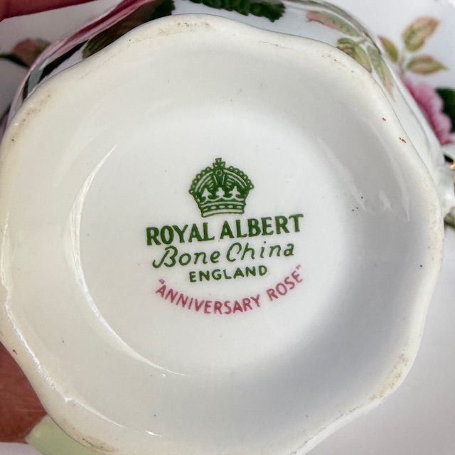 Чайная пара Royal Albert Anniversary Rose 200 мл 1950 гг.