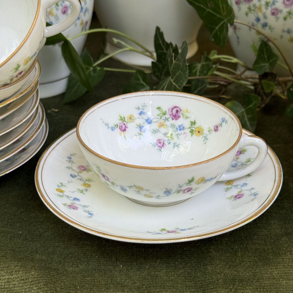 Кофейная пара U.F. Limoges 110 мл Франция