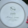 Тарелка Franklin Mint Птицы 23 см фарфор Франция 1989 г