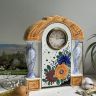 Часы каминные 30 см фарфор Голландия