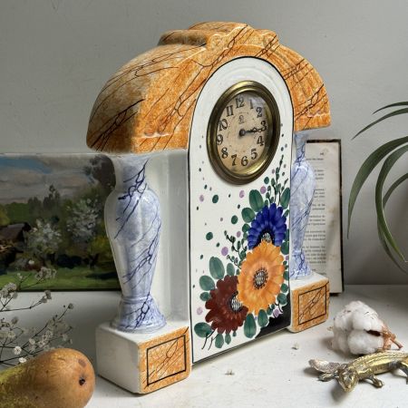 Часы каминные 30 см фарфор Голландия