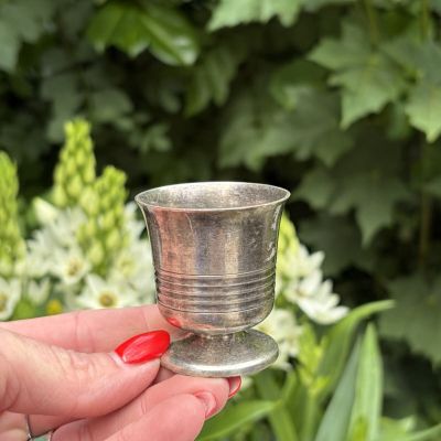 Подставка для яйца 5 см серебрение