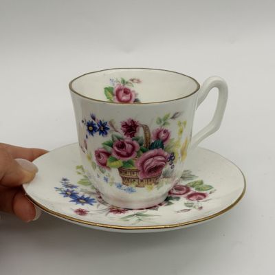Чайная пара Jason Works, Nanrich Pottery костяной фарфор 150 мл Англия 