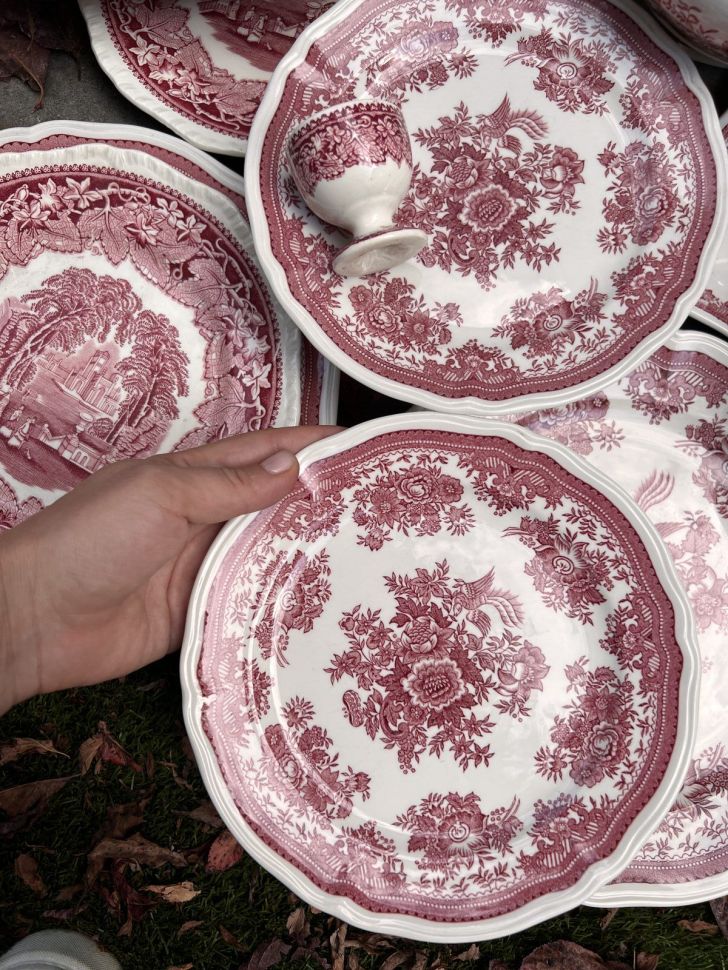 Тарелка ВиллеройБох Fasan красный 15 см Германия