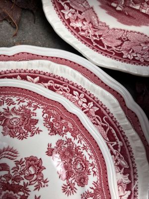 Тарелка ВиллеройБох Fasan красный 15 см Германия