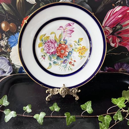 Тарелка декоративная Цветы Porcelaine du Lys Royal Limoges 26 см Франция