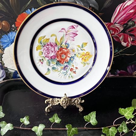 Тарелка декоративная Цветы Porcelaine du Lys Royal Limoges 26 см Франция