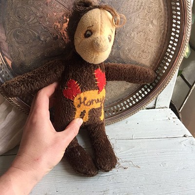 Игрушка мягкая с локоном Honey