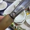 Ложка и вилка набор сервировочный  28 см серебро Франция 