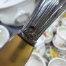 Ложка и вилка набор сервировочный  28 см серебро Франция 
