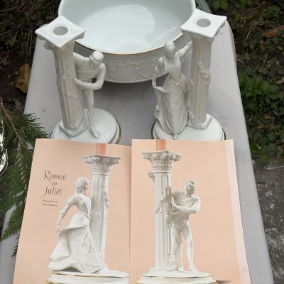 Подсвечник Ромео 25 см Romeo and Juliet Franklin Mint 1986 г.