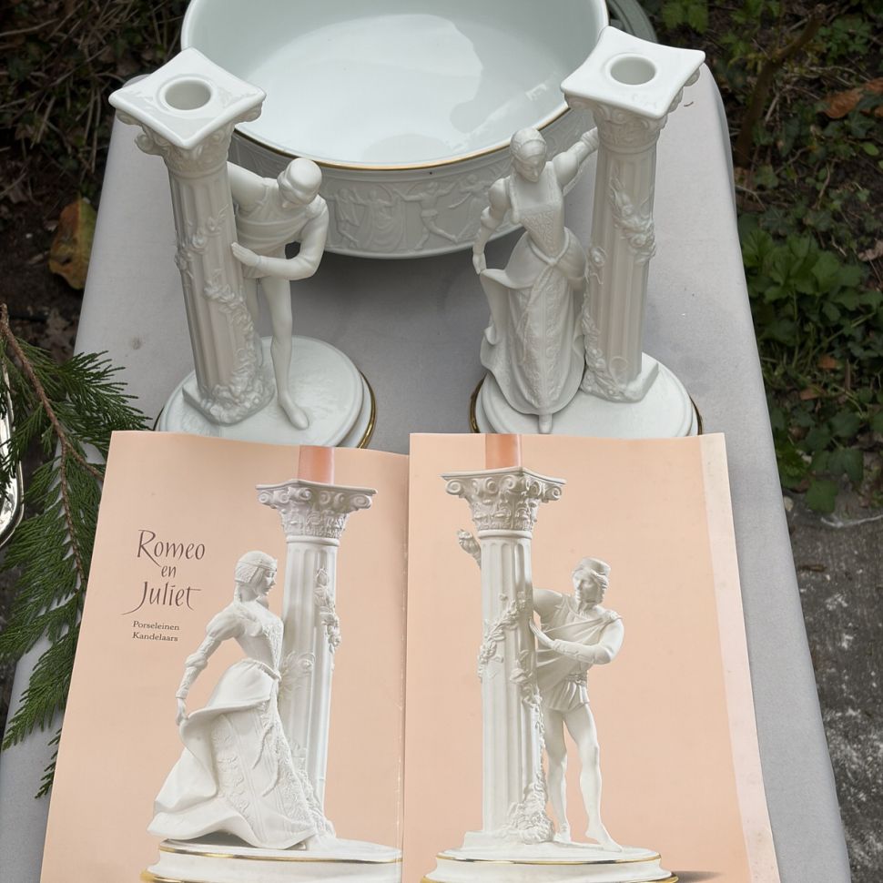 Подсвечник Ромео 25 см Romeo and Juliet Franklin Mint 1986 г.