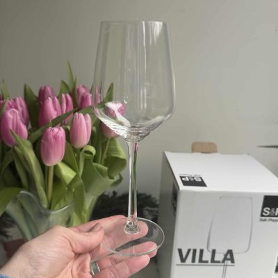 Бокал для вина Villa S&amp;P 350 мл набор 4 шт в коробке хрусталь Бельгия