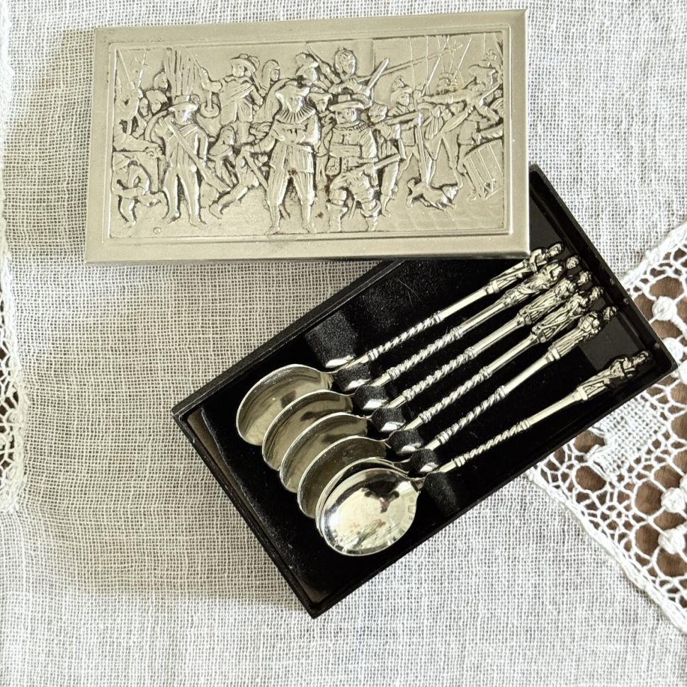 Ложка кофейная 12 см сталь набор 6 шт. в коробке Голландия