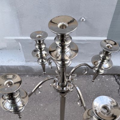 Подсвечник канделябр напольный на 5 свечей GILDE 133 см Германия хромирование