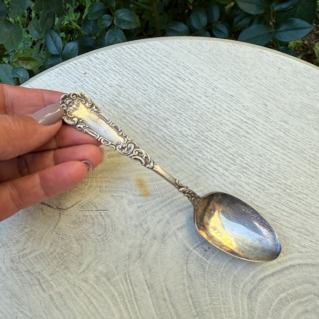 Ложка десертная WM Rogers 15 см серебрение 19 век