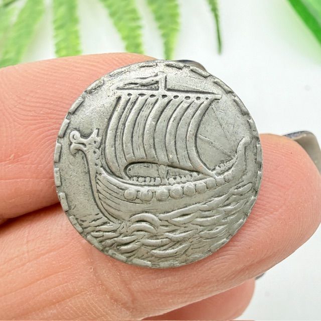 Набор пуговиц 3 шт Драккар олово Норвегия