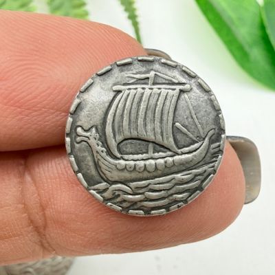 Набор пуговиц 3 шт Драккар олово Норвегия