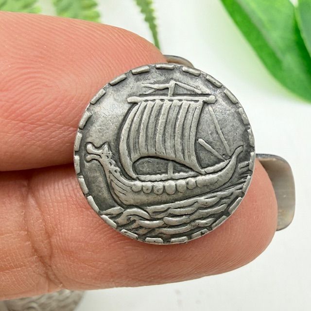 Набор пуговиц 3 шт Драккар олово Норвегия