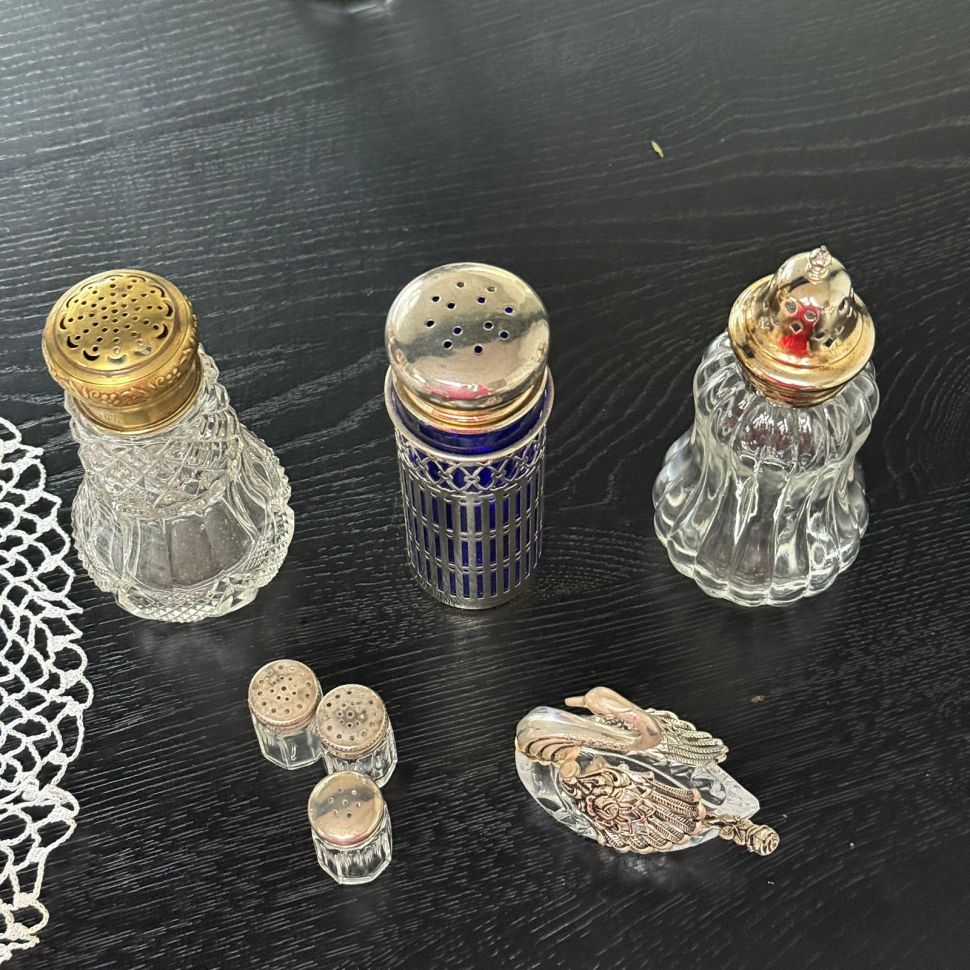 Сифтер 13 см сталь цветное стекло