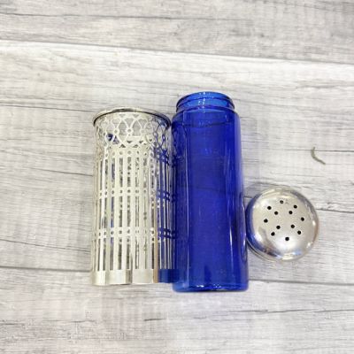 Сифтер 13 см сталь цветное стекло