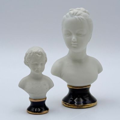 Статуэтка Бюст Александр Броньяр Ж.-А. Гудон 9 см бисквитный фарфор Франция 