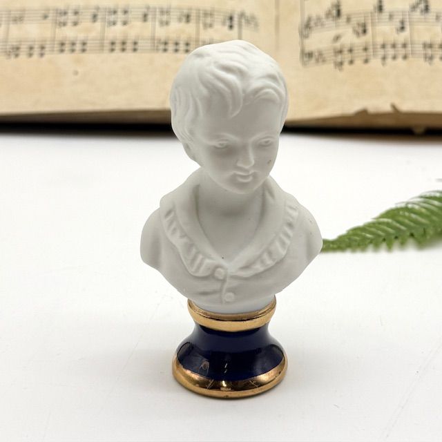 Статуэтка Бюст Александр Броньяр Ж.-А. Гудон 9 см бисквитный фарфор Франция 