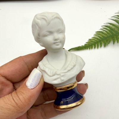 Статуэтка Бюст Александр Броньяр Ж.-А. Гудон 9 см бисквитный фарфор Франция 