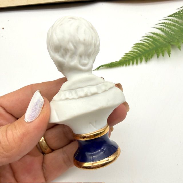 Статуэтка Бюст Александр Броньяр Ж.-А. Гудон 9 см бисквитный фарфор Франция 