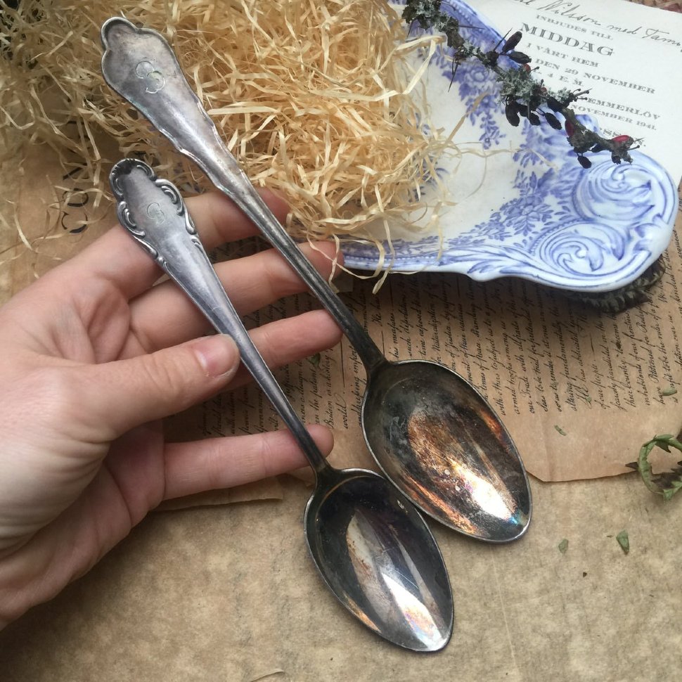 Столовая и десертная ложка набор 2 шт.