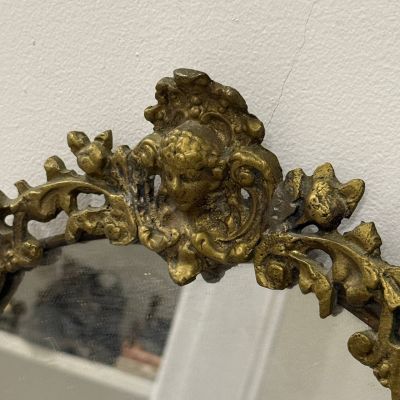 Зеркало овальное 61см Франция медь латунь