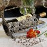 Подставка-держатель для бутылки Гроздья винограда 23 см мельхиор Франция