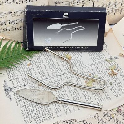 Набор для фуа-гра 2 предмета Vire Volte серебрение Франция