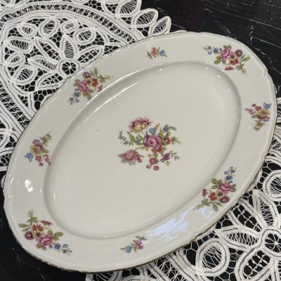 Блюдо овальное PL Limoges Букет 40 см Франция  