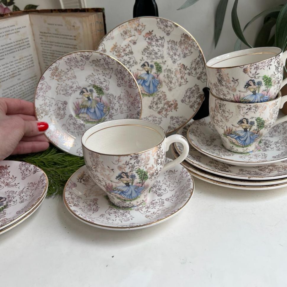 Чайное трио Barratts Delphatic China 200 мл фарфор Англия