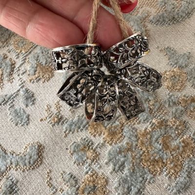 Кольцо для салфетки Роза 2 см серебрение