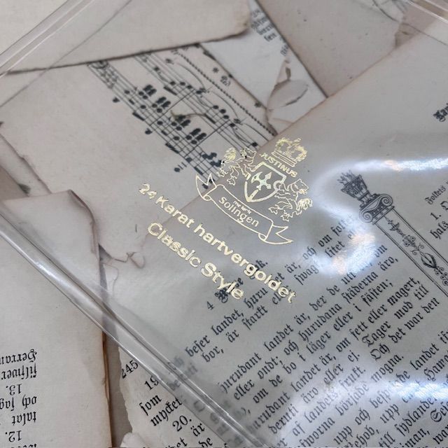 Вилка Justinus Solingen Хильдесхаймская роза 24 K позолота 13 см Германия