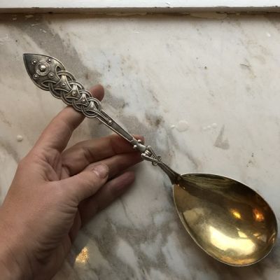 Ложка Салатная модерн мельхиор 