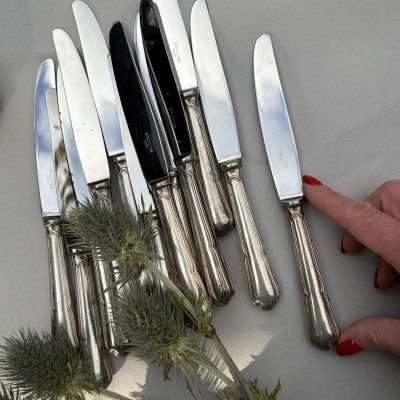 Нож десертный Ercuis 21 см серебрение сталь Франция