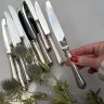 Нож десертный Ercuis 21 см серебрение сталь Франция