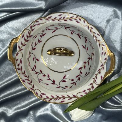 Масленка Limoges Haviland&Co 23 см фарфор Франция