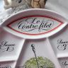 Тарелка для подачи мяса Porcelaine D'Auteuil Le Contre filet 22 cм Франция 