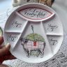 Тарелка для подачи мяса Porcelaine D'Auteuil Le Contre filet 22 cм Франция 