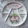 Тарелка для подачи мяса Porcelaine D'Auteuil Le Contre filet 22 cм Франция 