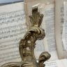 Подсвечник настенный 37 см Франция латунь   