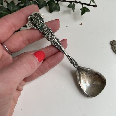 Ложка 12,5 см серебрение патина