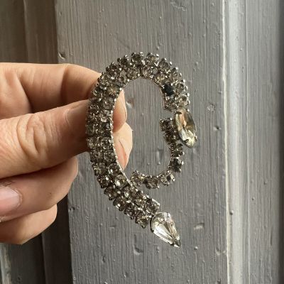 Брошь Дуга 7 см Италия