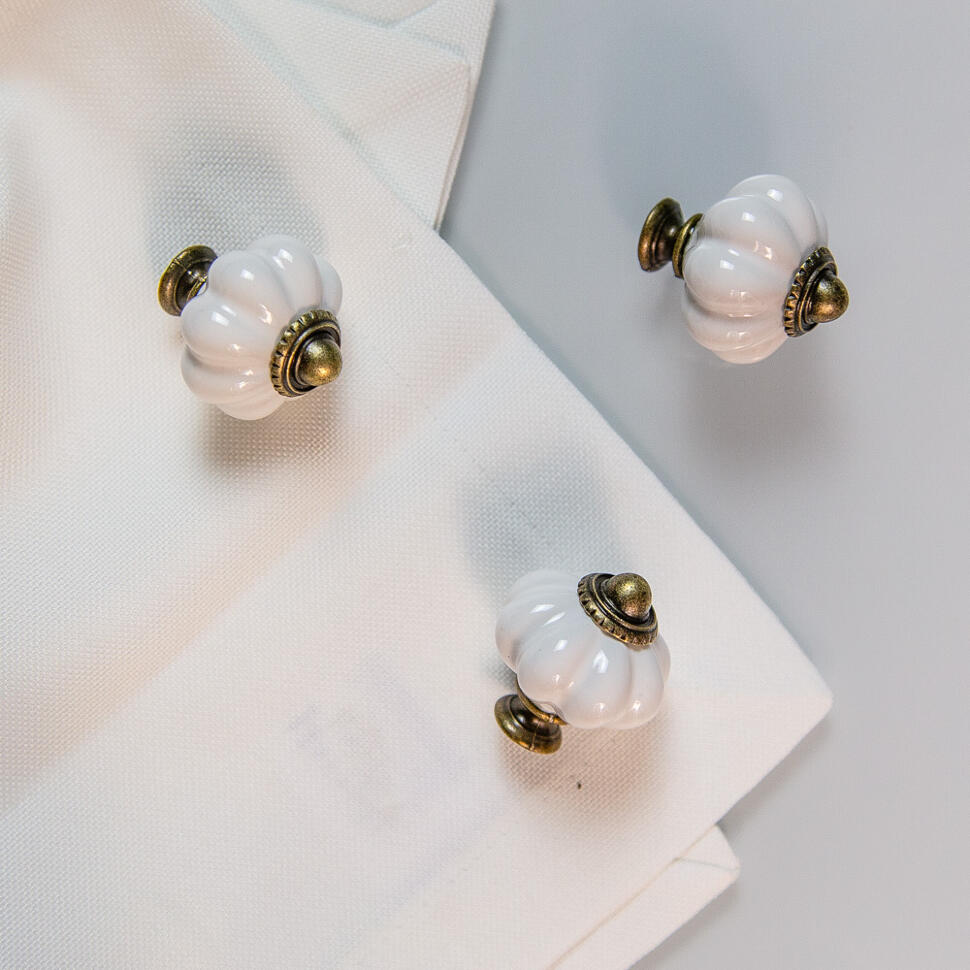 Ручка мебельная Белая