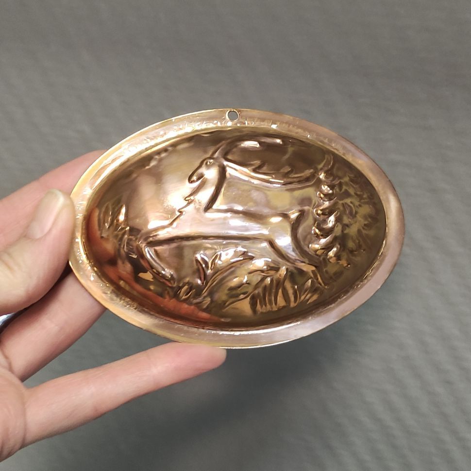 Форма для выпечки Олень 11 см медь