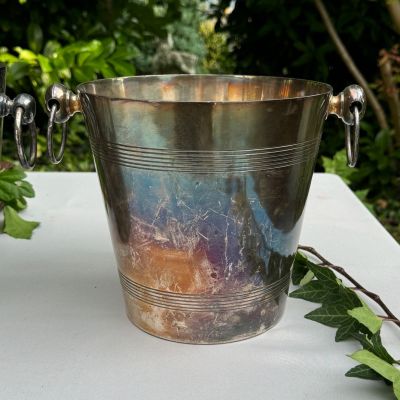 Ведро для охлаждения бутылки 20 см серебрение